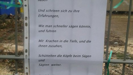 Barbarossastr. am 10. März 2012 - Aktion der Einwohner Initiative